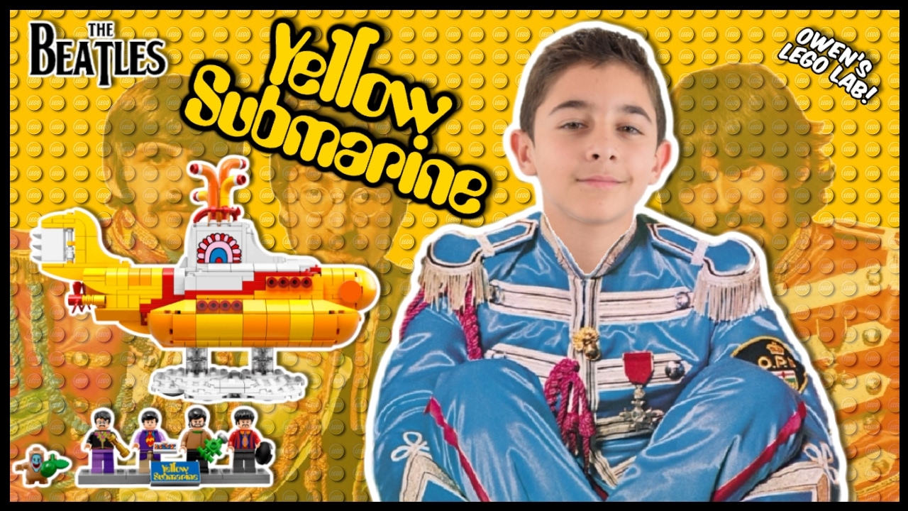 Kid Review - LEGO Ideas Yellow Submarine (The Beatles) #21306 Time Lapse & Demo