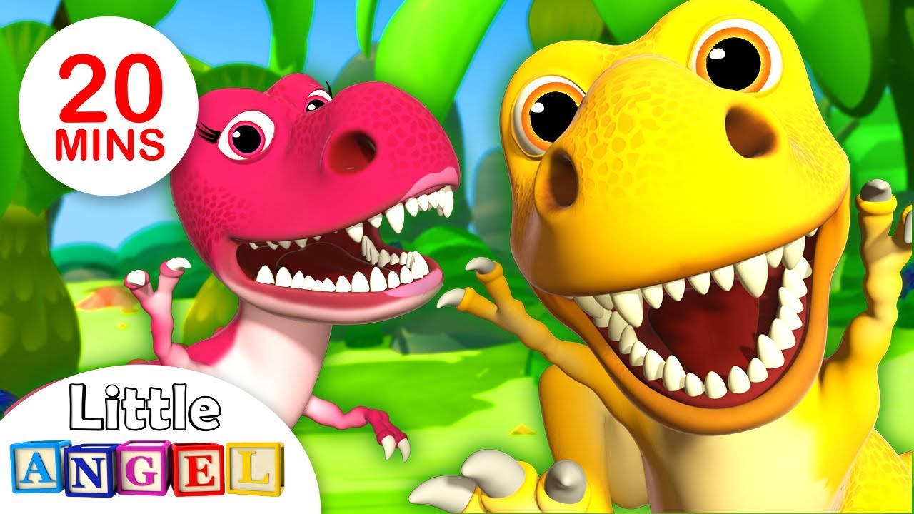 We are the Dinosaurs, Dinosaur Dance & more Fun Kid Songs and Nursery Rhymes by Little Angel