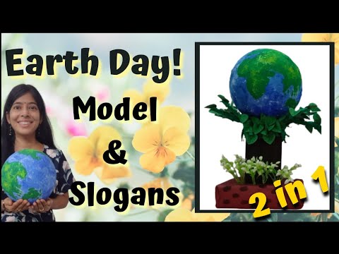 Earth Day Best out of Waste Craft Activity Ideas for Kids | Plastic Bottle Model Making and Slogans