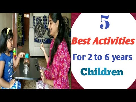 5 Brain Boosting and Fun Activities For 2 to 6 Years kids// Indoor Games for kids