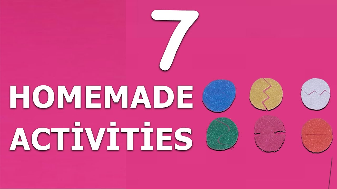 7 TODDLER ACTIVITIES - Homemade Activities For 3 Year Old