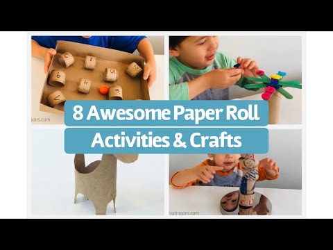 8 Awesome Paper Roll Activities and Crafts for Kids | Toilet Paper Roll & Paper Towel Roll Ideas