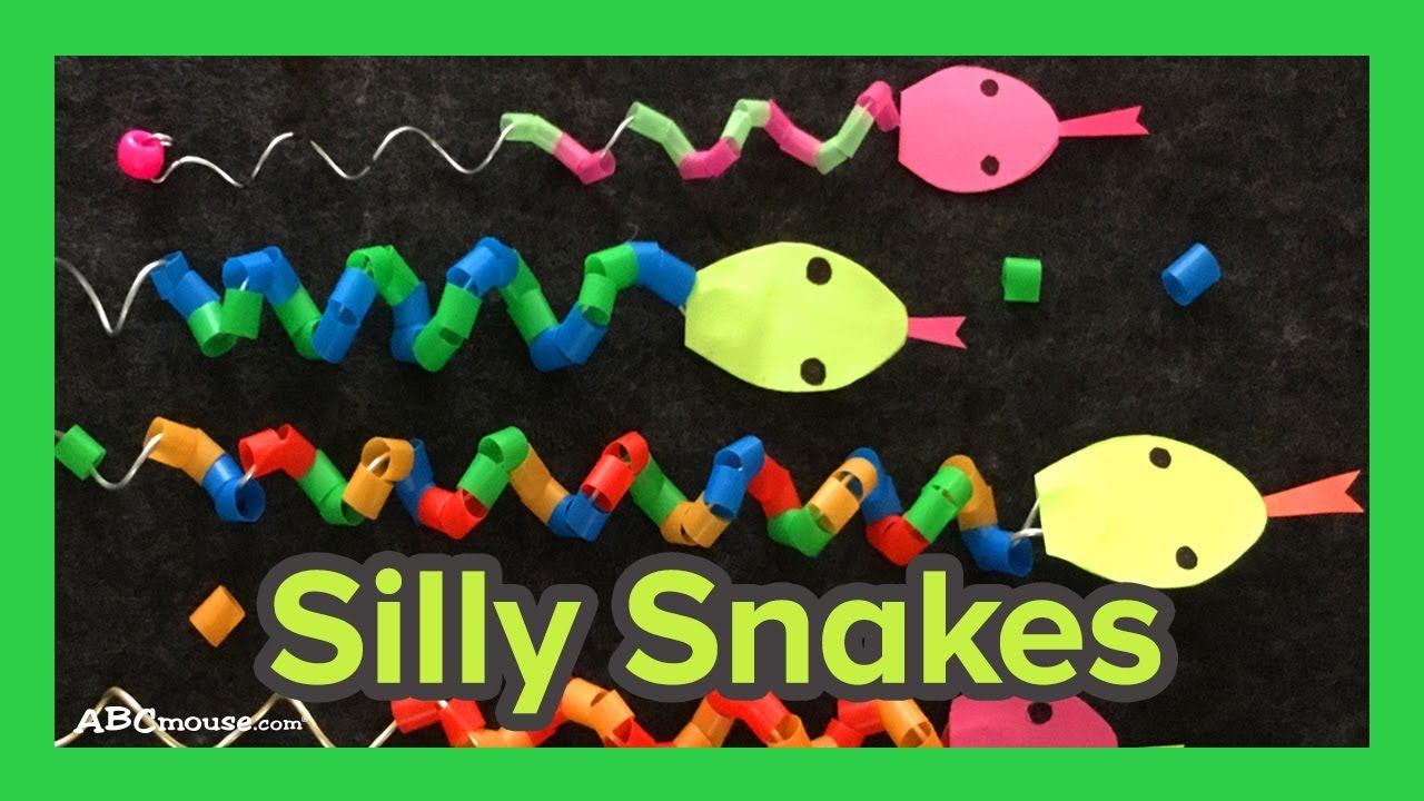 Art Activity for Kids: Silly Snake Craft by ABCmouse.com