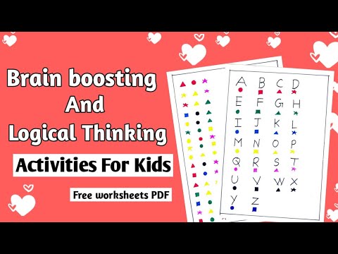 Best Brain boosting and logical Thinking Activities to improve concentration for kids (3 - 10 years)
