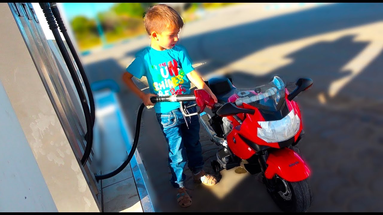 Bike Wash for Kids / Funny Kid Pretend Play Outdoor Activities