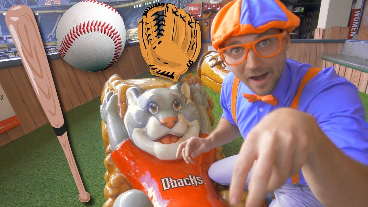 Blippi at the Baseball Stadium | Sports and Outdoor Activities for Kids
