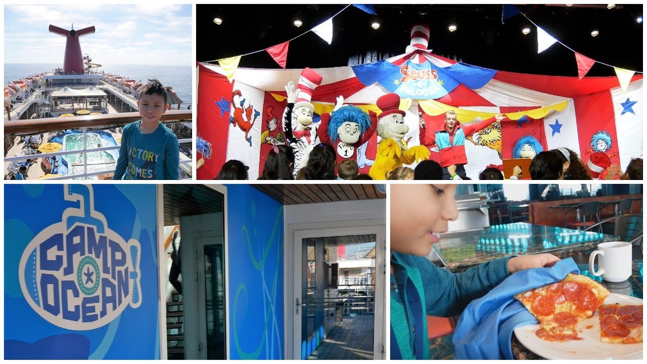 Carnival Cruise Camp Ocean, Kid's Activities & Food (4K)