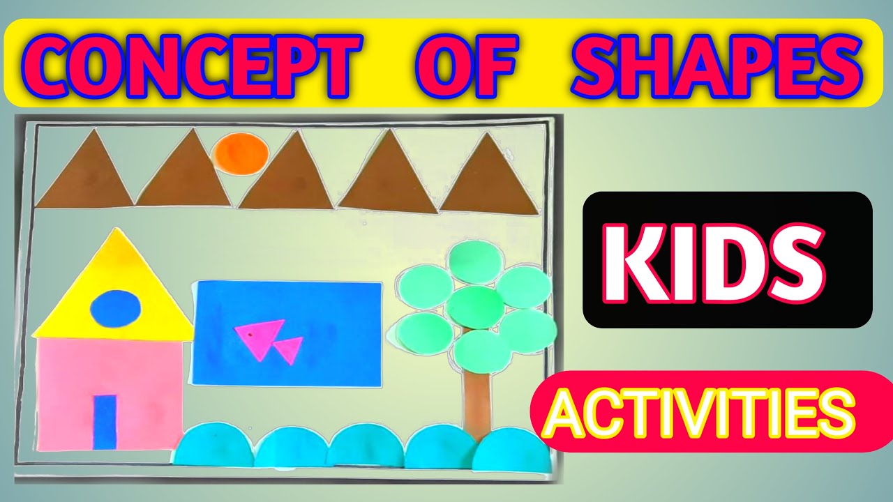 Concept of shapes activities for kids/Activities for teaching basic shape/Fun activities