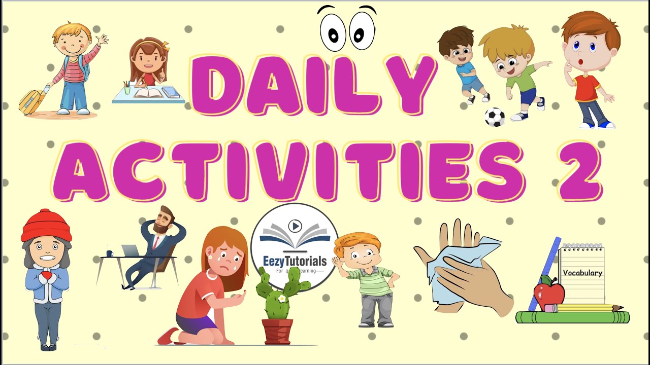 Daily Activities for kids in Tamil and English  Part2 - Vocabulary Learning