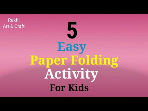 Easy Paper Folding Activity/Origami paper Folding Activity For Kids And School Projects/DIY