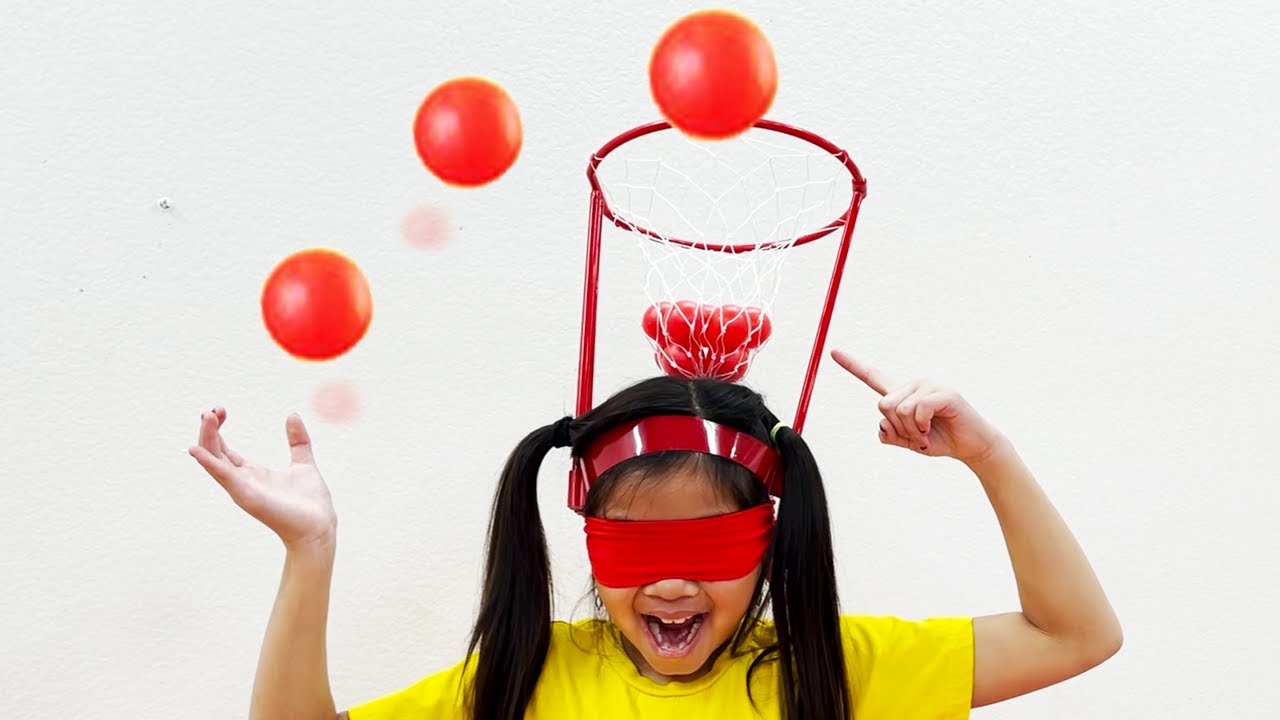 Emma Pretend Play Basketball Head Sports Game and Activities for Kids | Sport for Kids