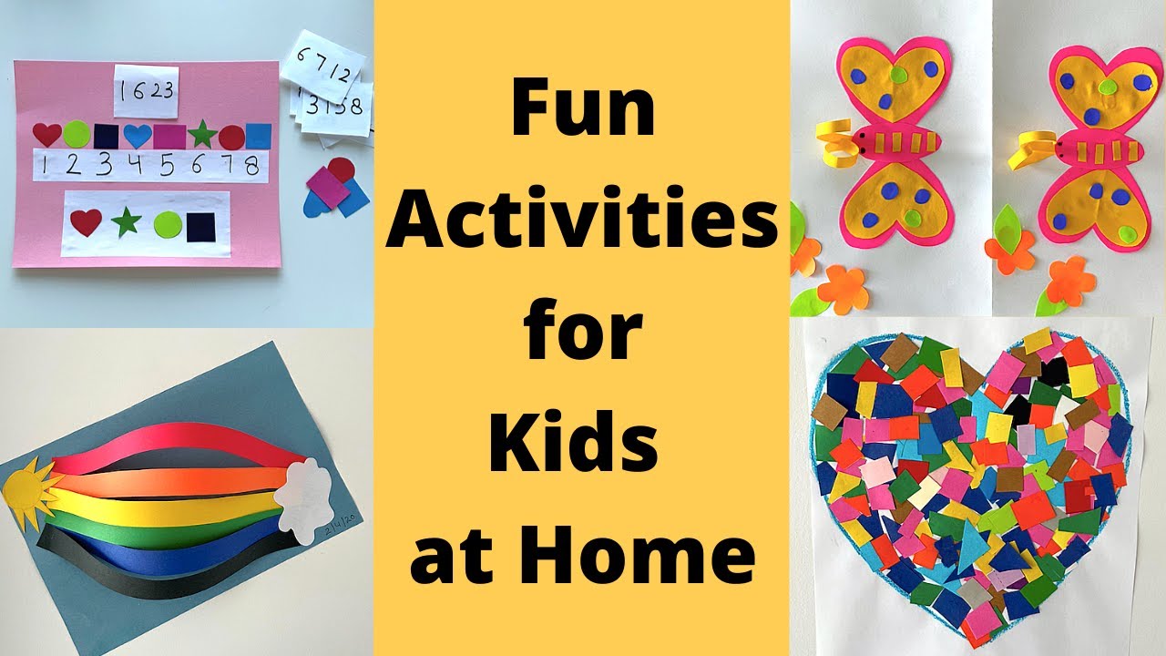 FUN DIY ACTIVITIES FOR KIDS AT HOME | Logical Thinking | Visual Discrimination | Paper Craft