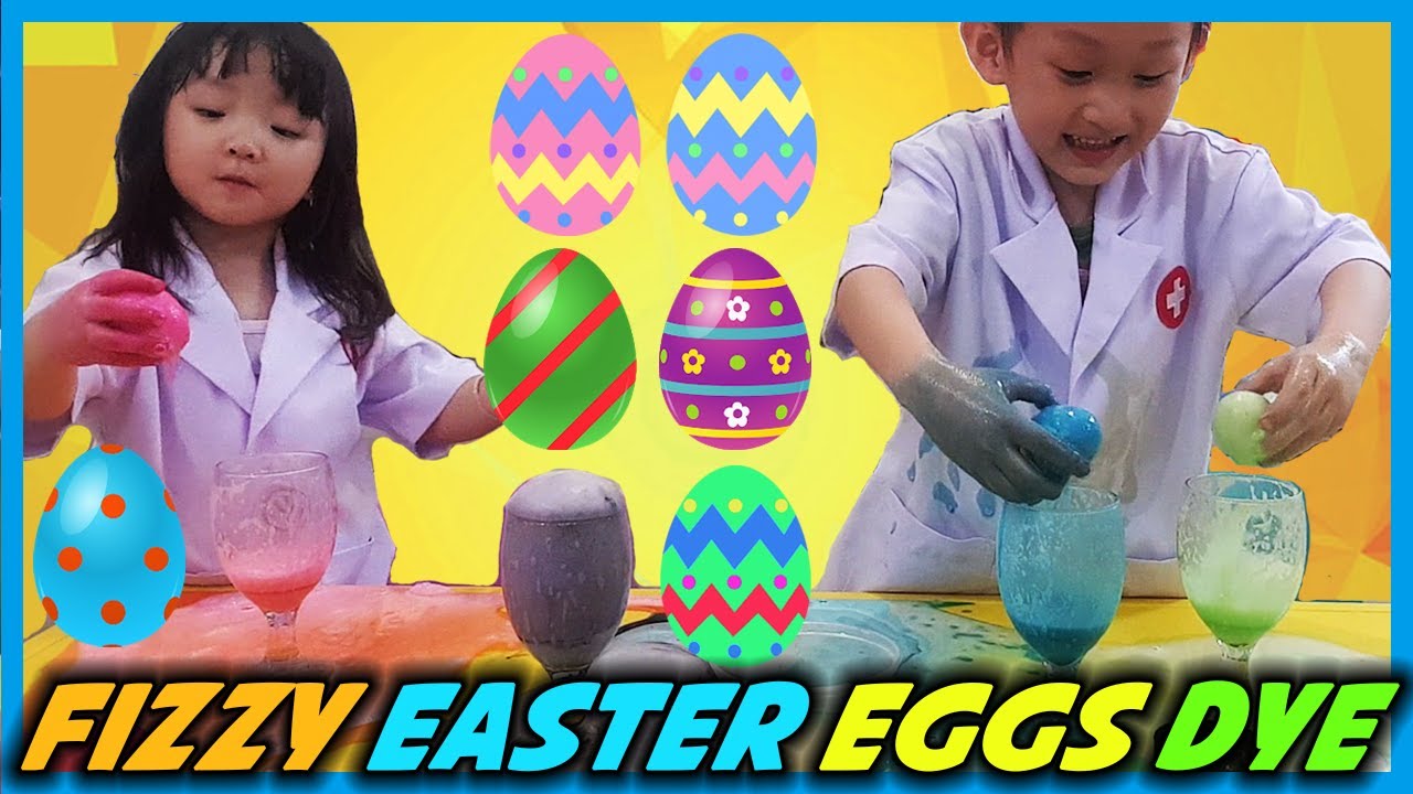Fizzy Easter Eggs Dyeing - Easter Activities for Kids at Home | Easy DIY Easter Science Experiment