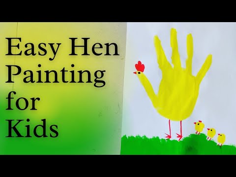 Hen Painting for kids | Easy Palm Painting | Summer Activity for kids | Holidays Activity for kids