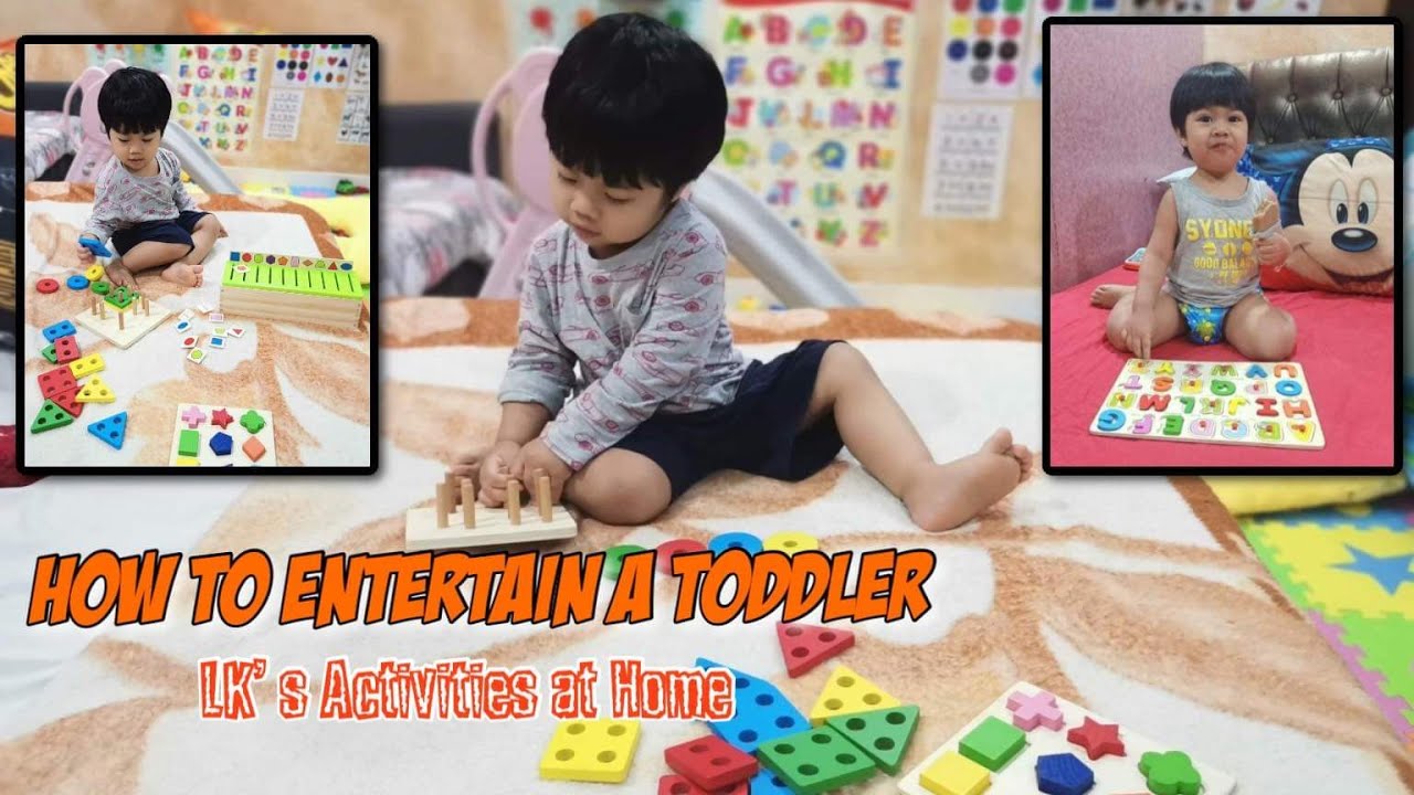 How to Entertain a Toddler | LK's Activities at Home || Lucas Khaleel