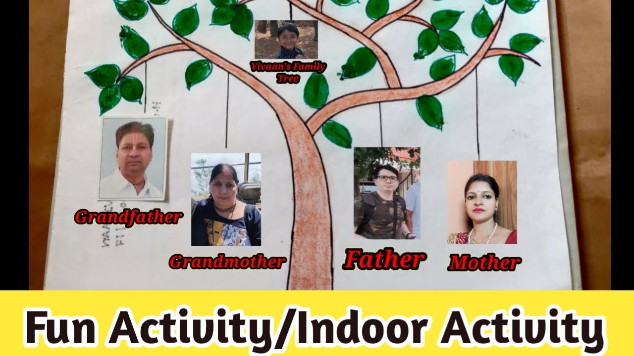 Indoor Activity|Fun Activity|Kids Activity|Lockdown special|Kids craft idea|Family Tree|Thumb drawin