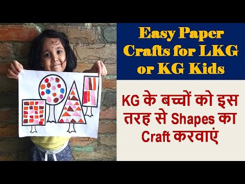 Kids Activities at Home | Shapes for Kids | Easy Paper Crafts for Kids | LKG/KG Activities 2021