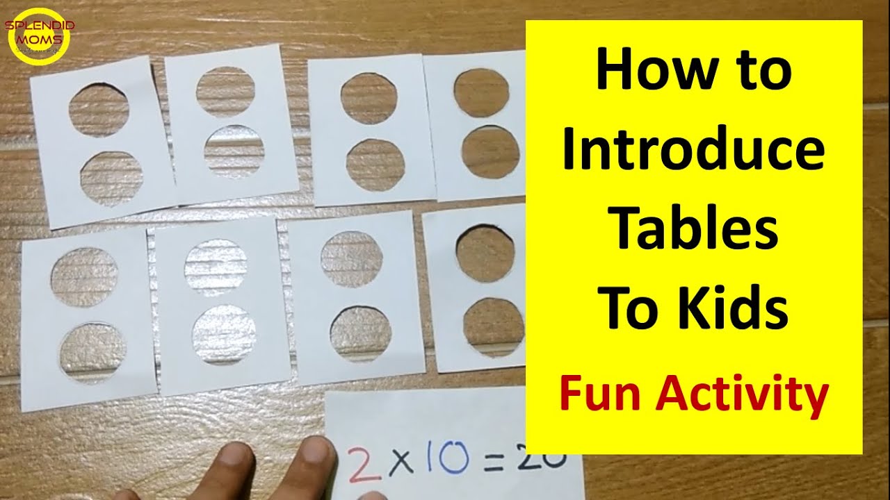 Number Tables Explanation and Activity For Kids || How To Teach Maths Tables Easily
