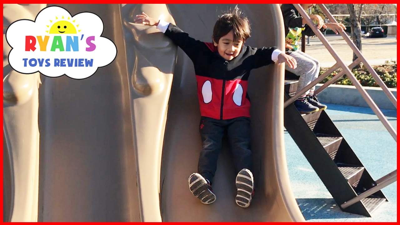 Outdoor Playground Fun for Children Activities! Kids Slide Family Fun Park Giant Legos Sand Box