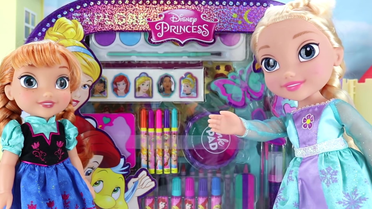Princess Art Case with Colors, Paint & Stickers Activity for Kids