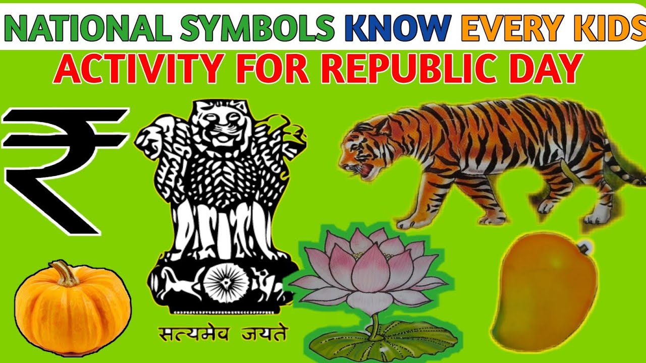 Republic day activity for kids | Independence Day activity |national symbols