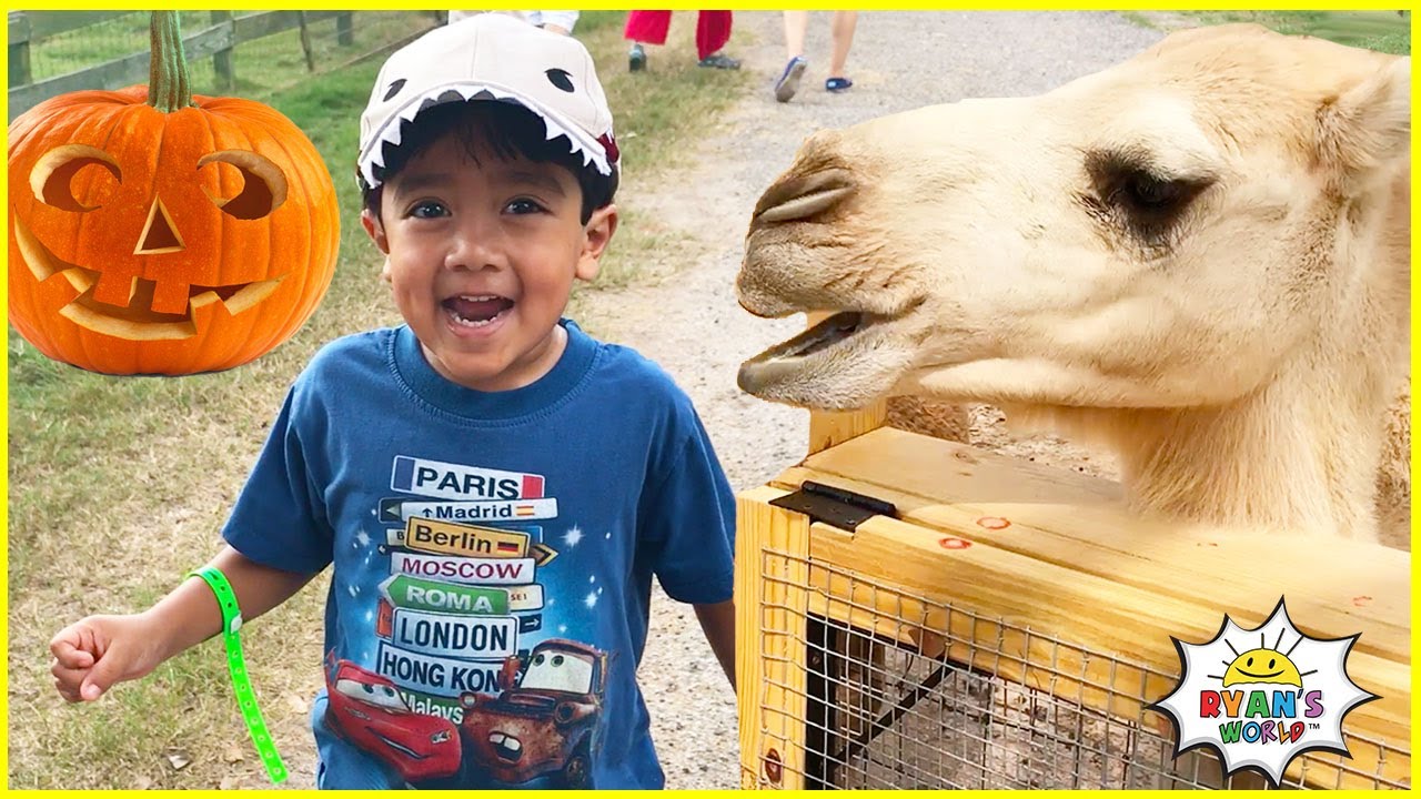 Ryan's Trip to the Farm with 1hr kids activities Rides and animals!!!