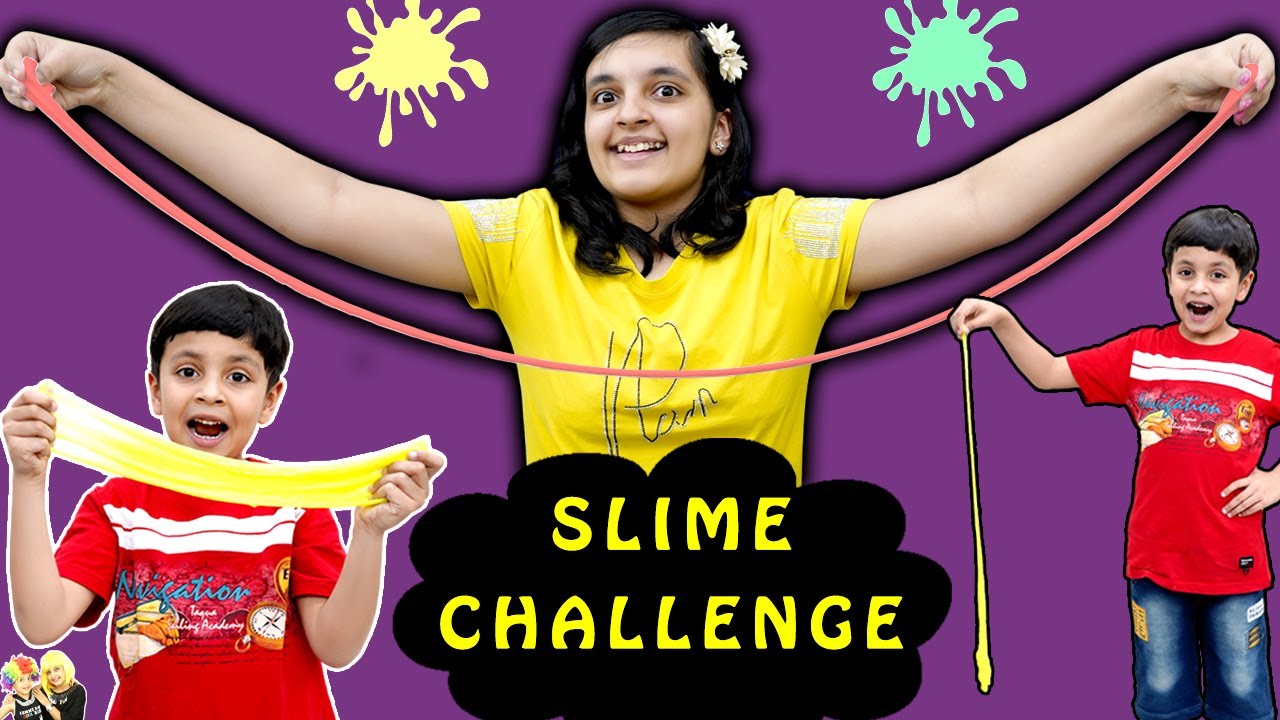 SLIME CHALLENGE | Funny Indoor Activity for kids | Aayu and Pihu Show