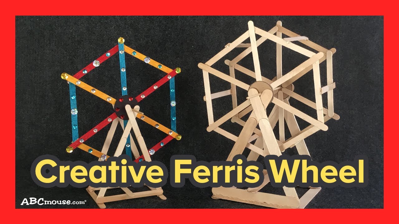 STEM Activity for Kids: Popsicle Stick Ferris Wheel by ABCmouse.com