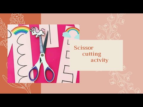 Scissor cutting activities for kids| scissor cutting activity