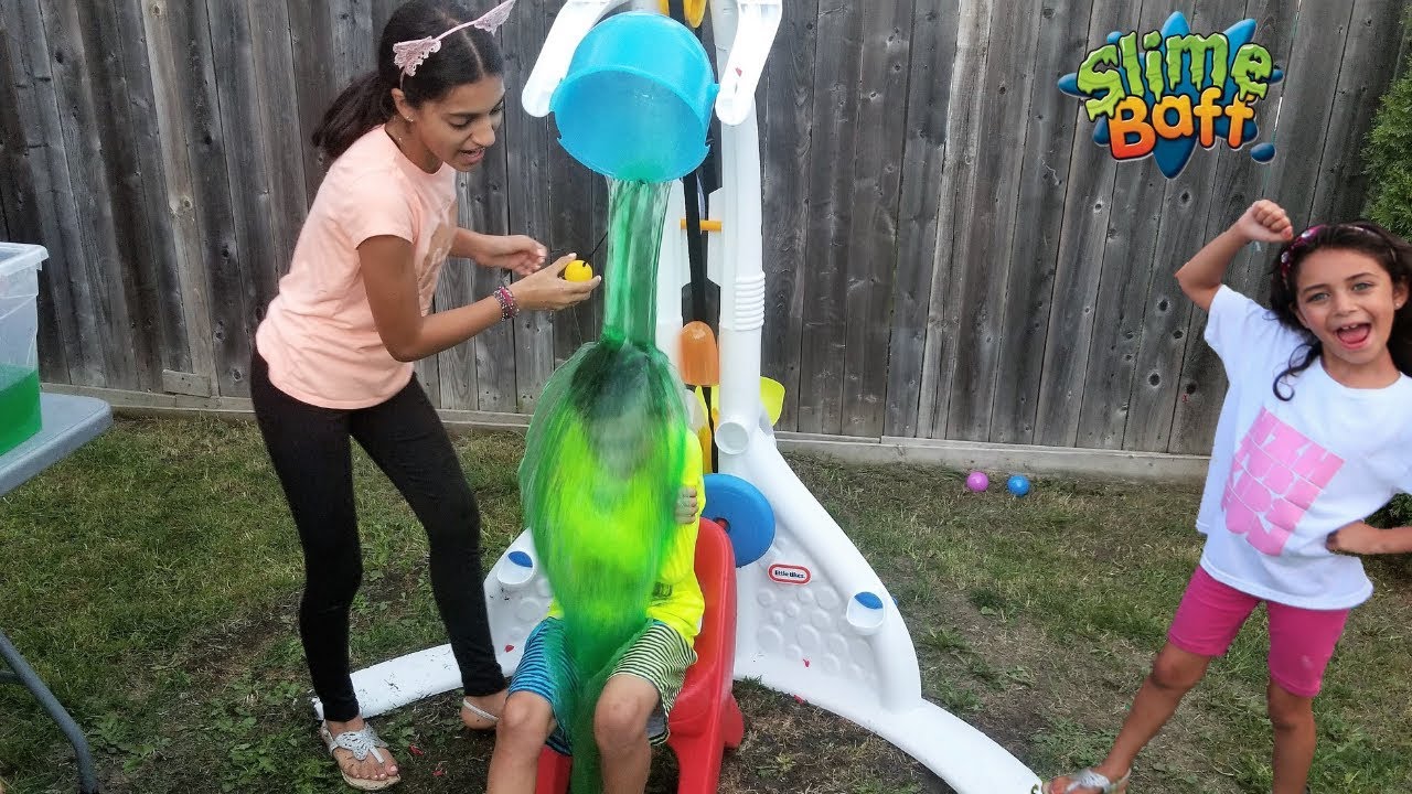 Splash Dunk Tank Challenge Family Fun Activities with HZHtube Kids Fun
