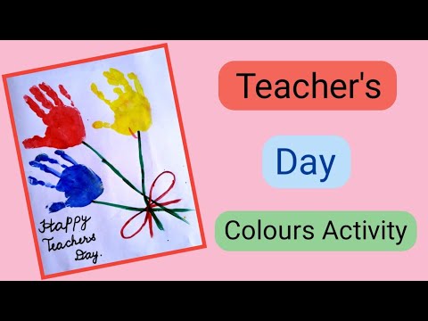 Teacher's day Activity|| colours activity|| for kids||