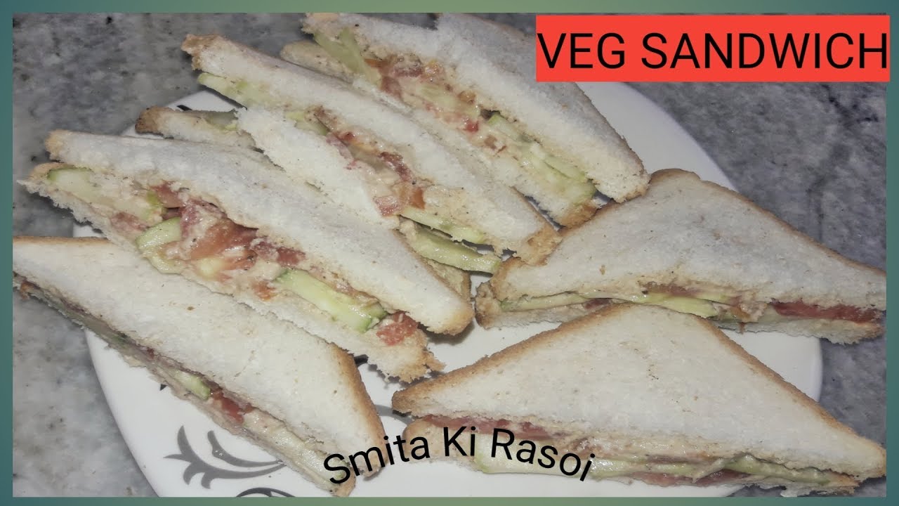 Vegetable peanut Sandwich /Kid's lunch idea's / Healthy recipe for weight loss.