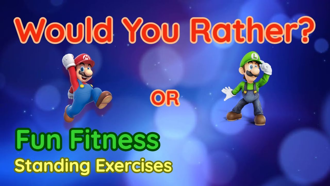 Would You Rather? WORKOUT - At Home Kids Fun Fitness Activity - Physical Education (RE-UPLOADED)