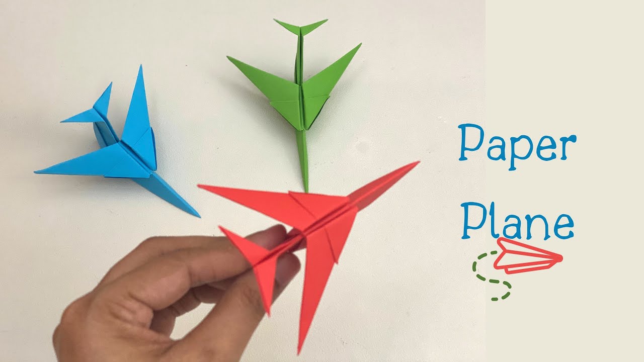 How To Make Easy Paper Airplane ✈️ For Kids / Nursery Craft Ideas / Paper Craft Easy / KIDS crafts