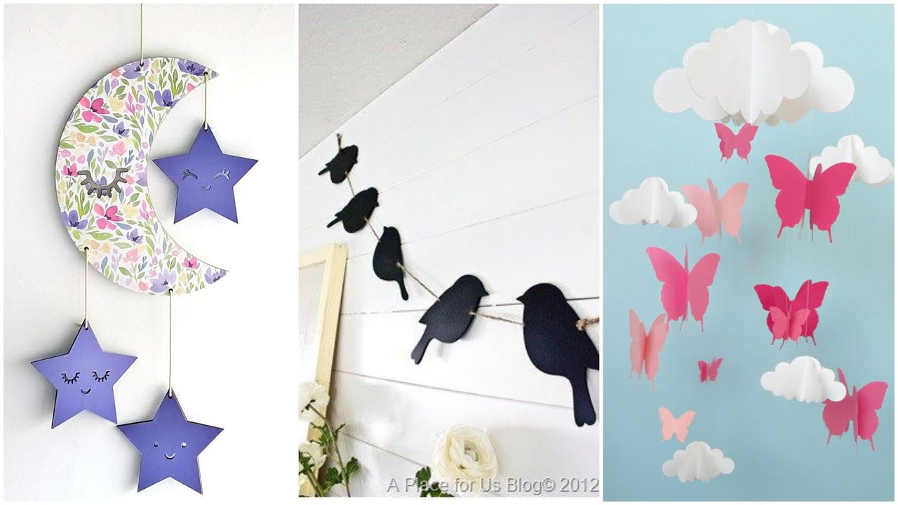 3 DIY | Kids' room decor ideas | Room decor paper crafts projects | Children room decoration