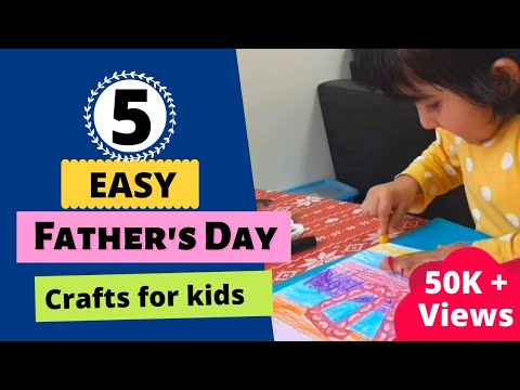 5 Easy Father's Day Gift Ideas for kids 2021 I  Father's day activities for Kindergarten , Toddlers