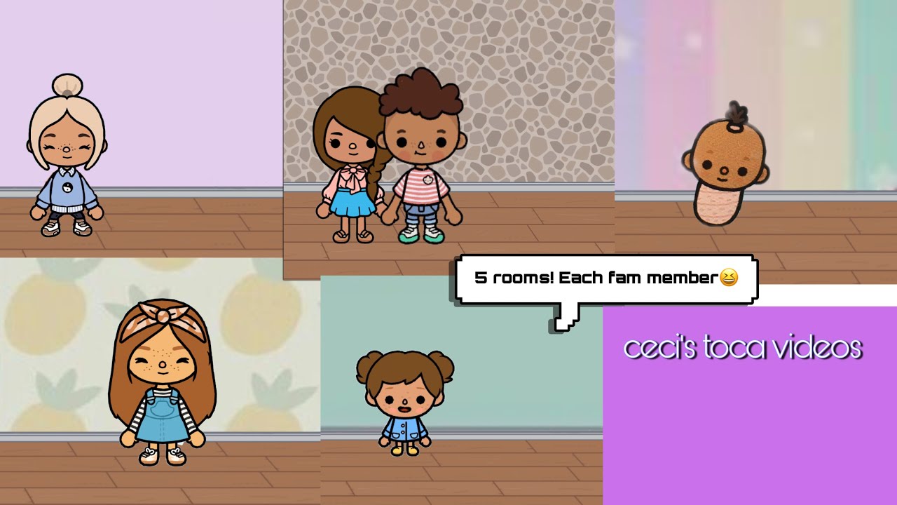 5 room ideas!! [baby, toddler, kid, teen, parents!] ||ceci’s toca videos||