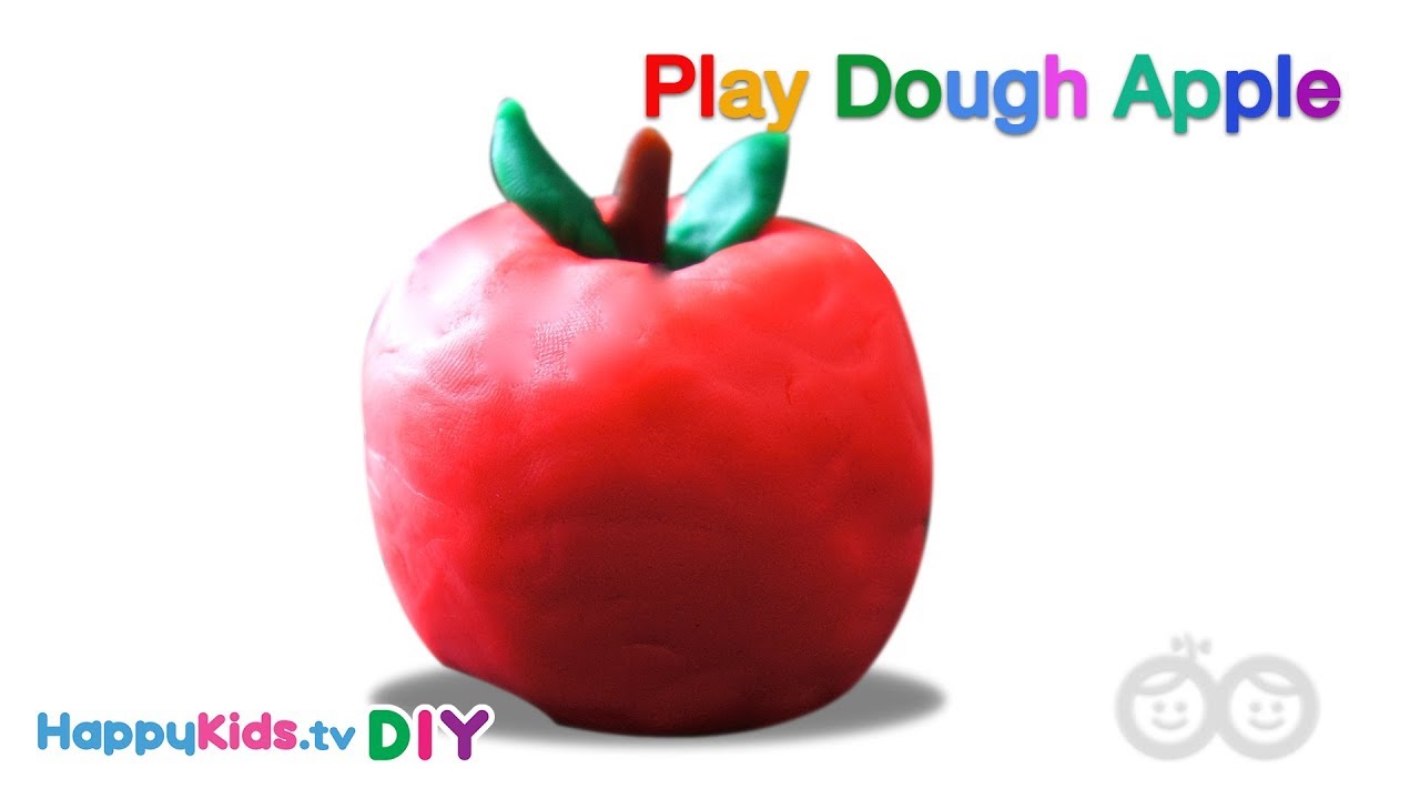 Back To School Play Dough Apple | PlayDough Crafts | Kid's Crafts and Activities | Happykids DIY