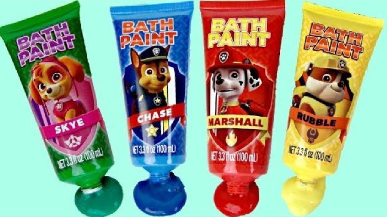Bath Hygiene with Paw Patrol Paddlin' Pups Paint Activity for Kids