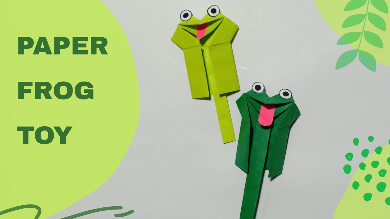 Crazy paper Frog toy / paper craft or kids / fun activities for kids / easy paper toy making