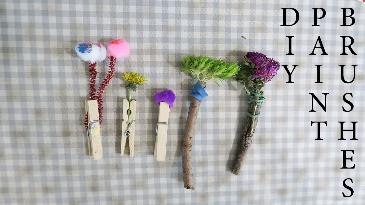 DIY Paint Brushes - Kid Painting Ideas: Fun and Easy!