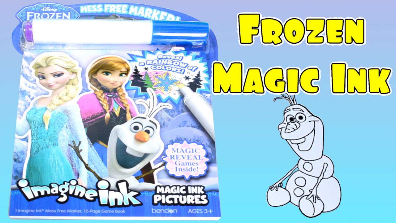 Disney Frozen Imagine Ink Activity Book - Elsa, Anna, and Olaf - Kid Friendly Toys