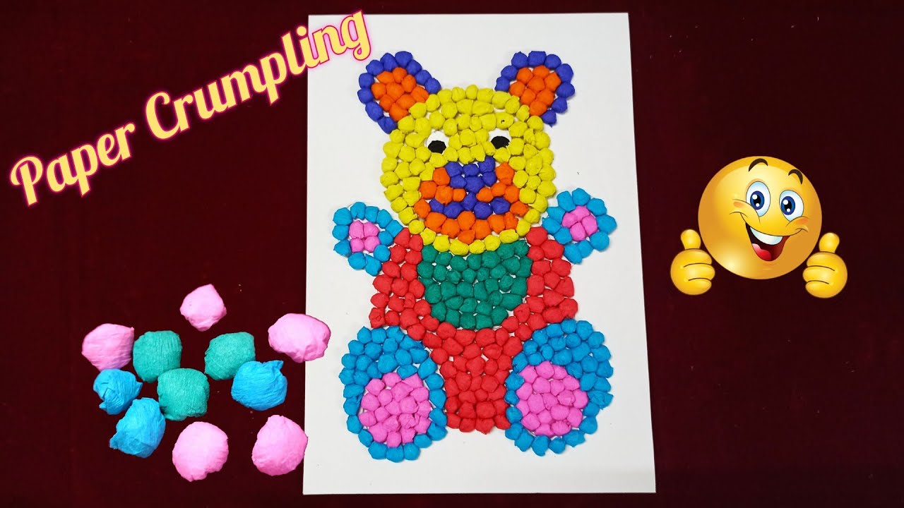 Diy- How to do Paper crumpling activity for kindergarten/kids/art & craft for kids/Fine motor skills
