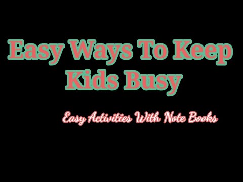 Easy Activities With Notebooks   kids (LKG to 1st standard)