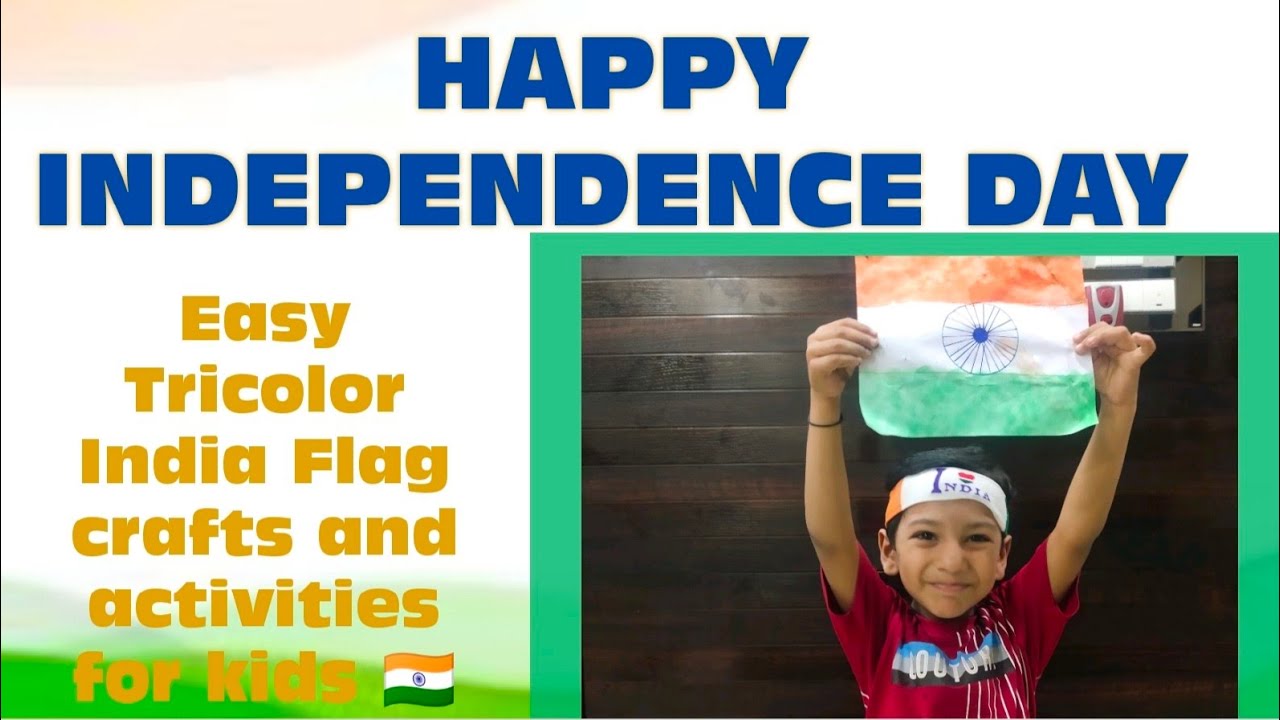 Easy Tricolor India Flag crafts for kids |  Independence day crafts and activities for kids 🇮🇳
