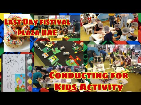 Fistival plaza UAE Kids activity/last day kids activities /Lego activity/donut 🍩 decorating activity