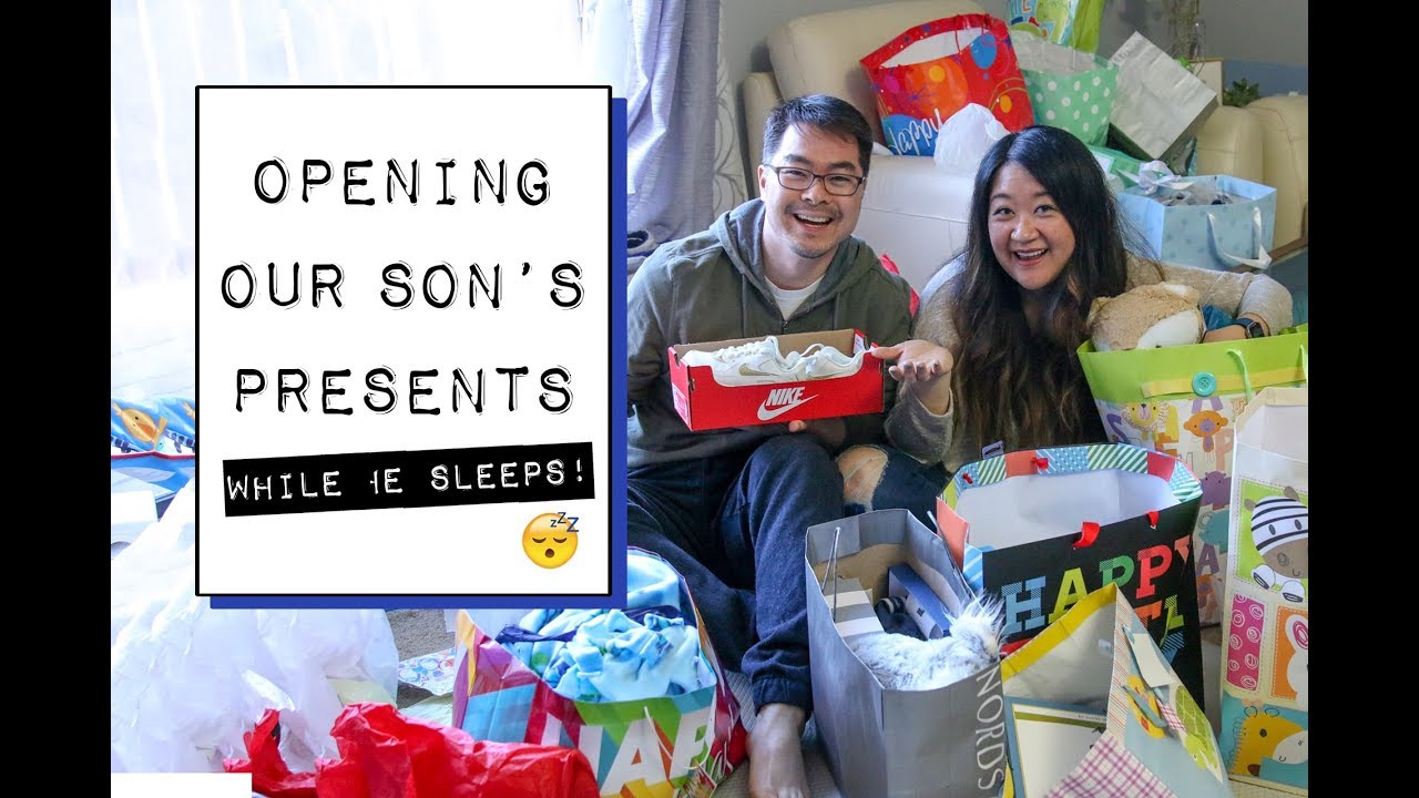 Great Gift Ideas For A One Year Old! | Unboxing Our Kid's Presents While He Naps