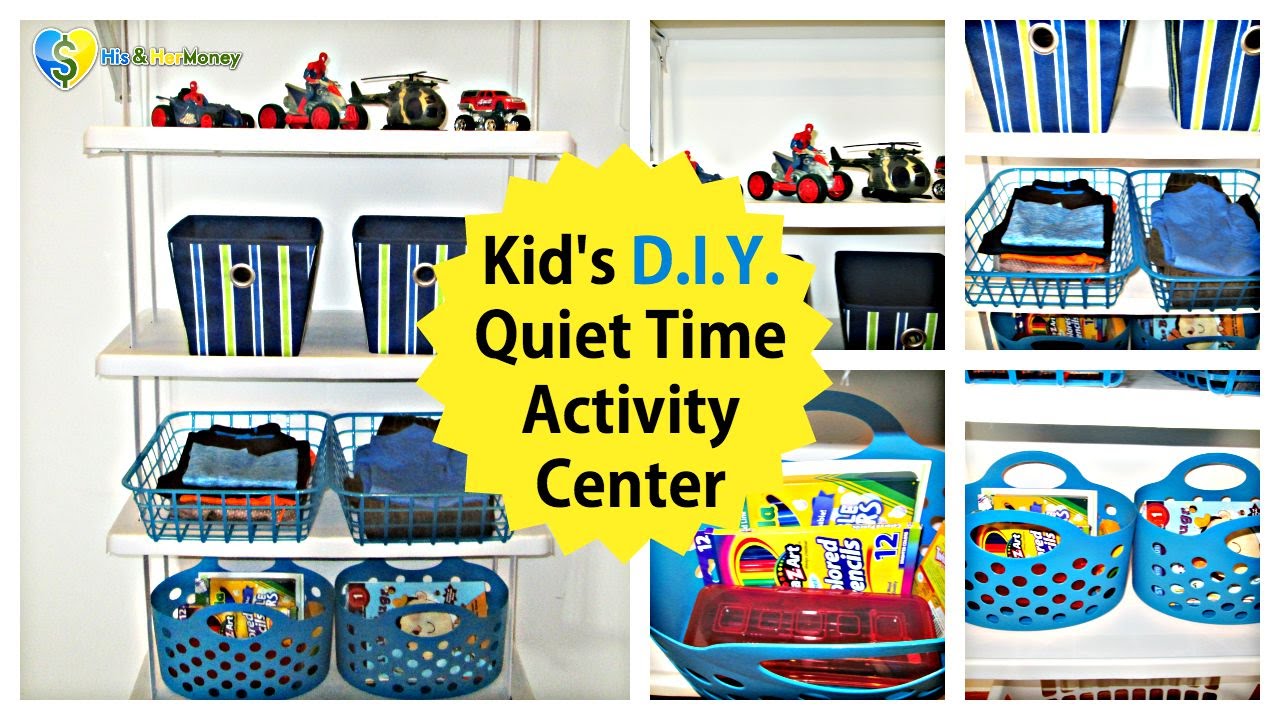 Kid's D.I.Y. Clothing & Quiet Time Activity Center | Closet Organization