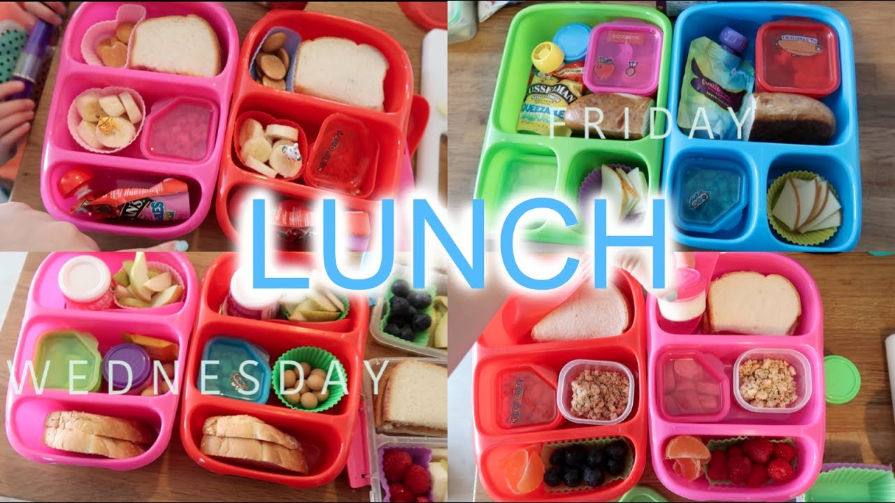 Kid's Lunch Ideas - Week 1 | Sarah Rae Vlogas |