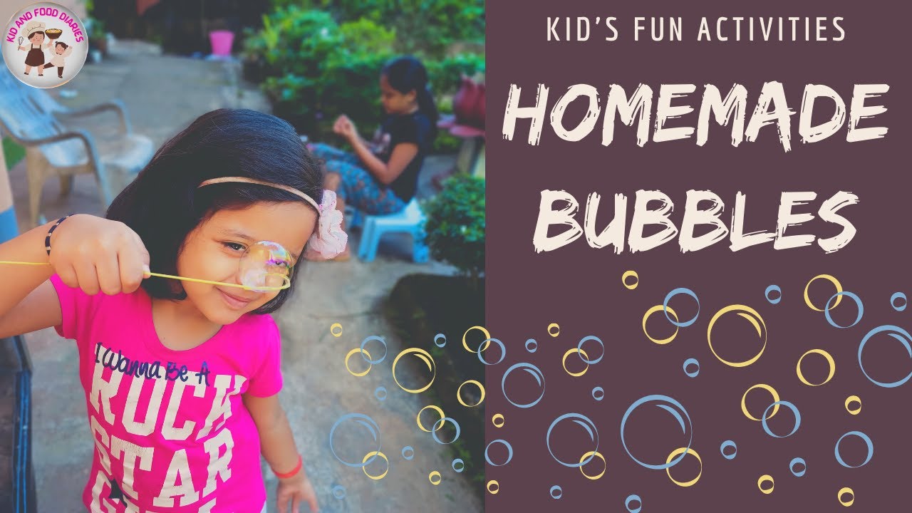 Kid's nature activities | Homemade bubble activity | Happy Children's Day